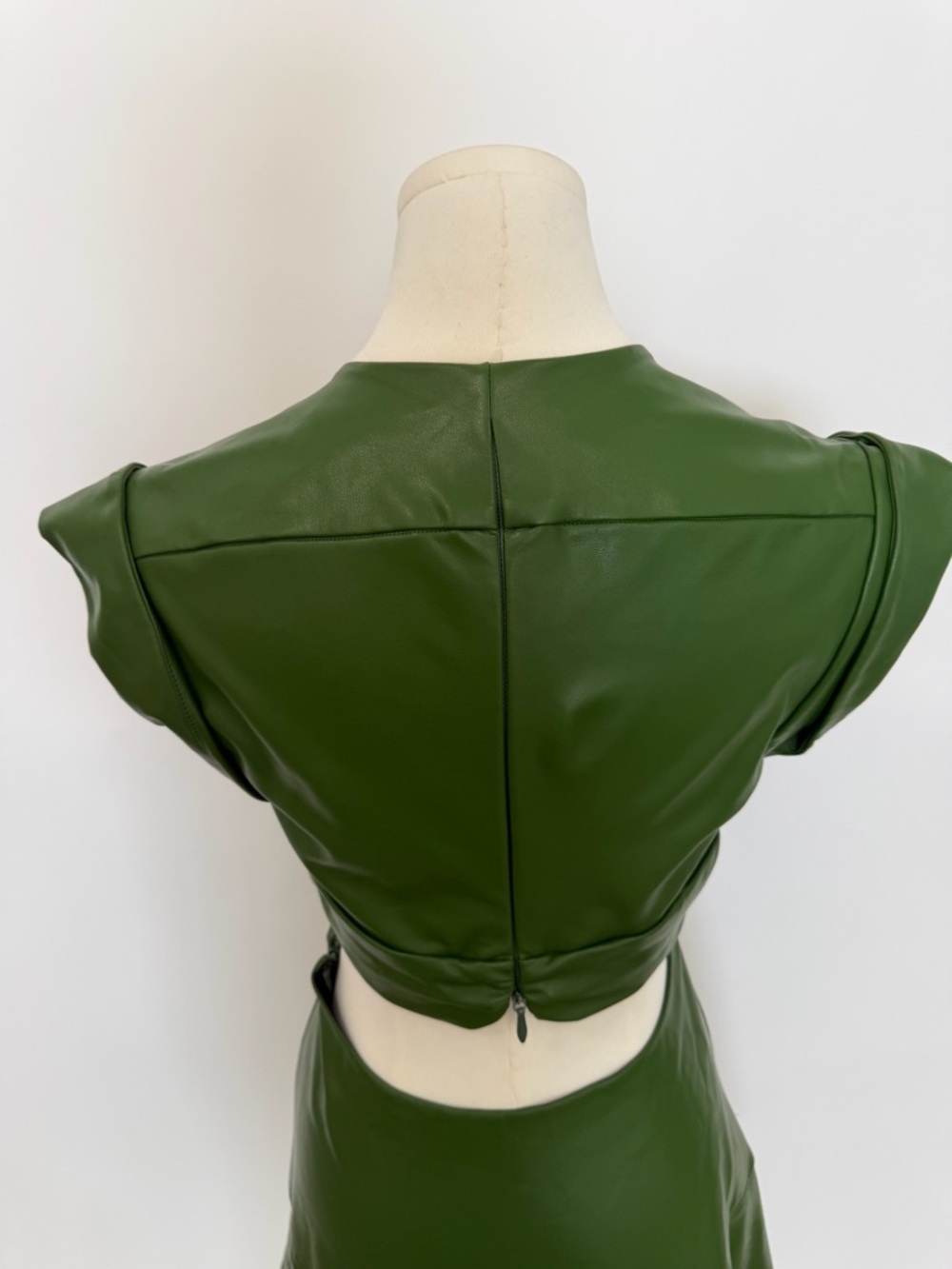 A.L.C. Lexi Dress in Forest Green - Picture 9 of 10